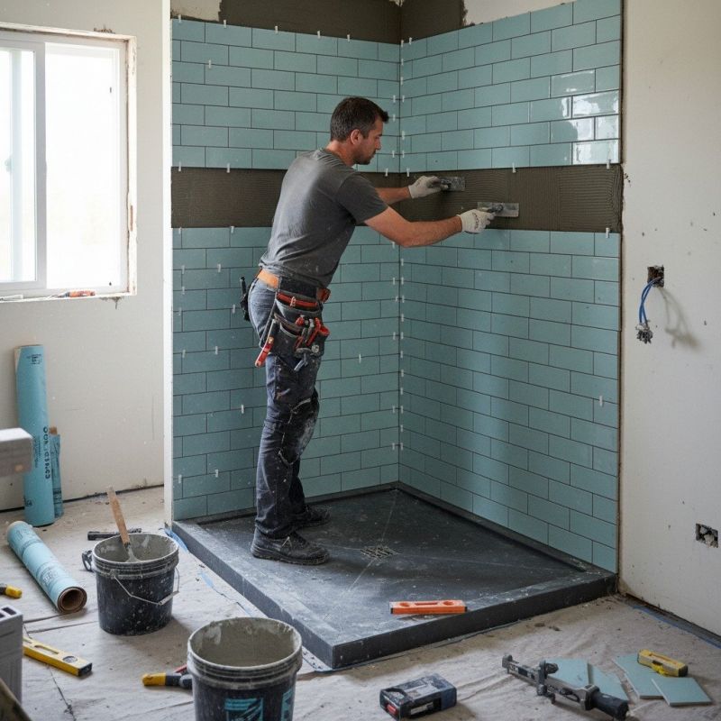 Bathroom Tile Installation detail