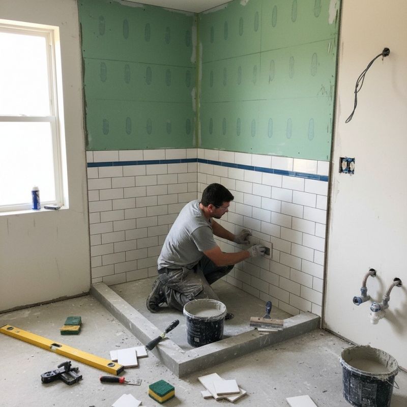 Bathroom Tile Installation detail
