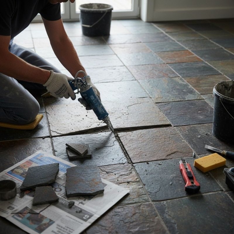 Marble Tile Repair detail