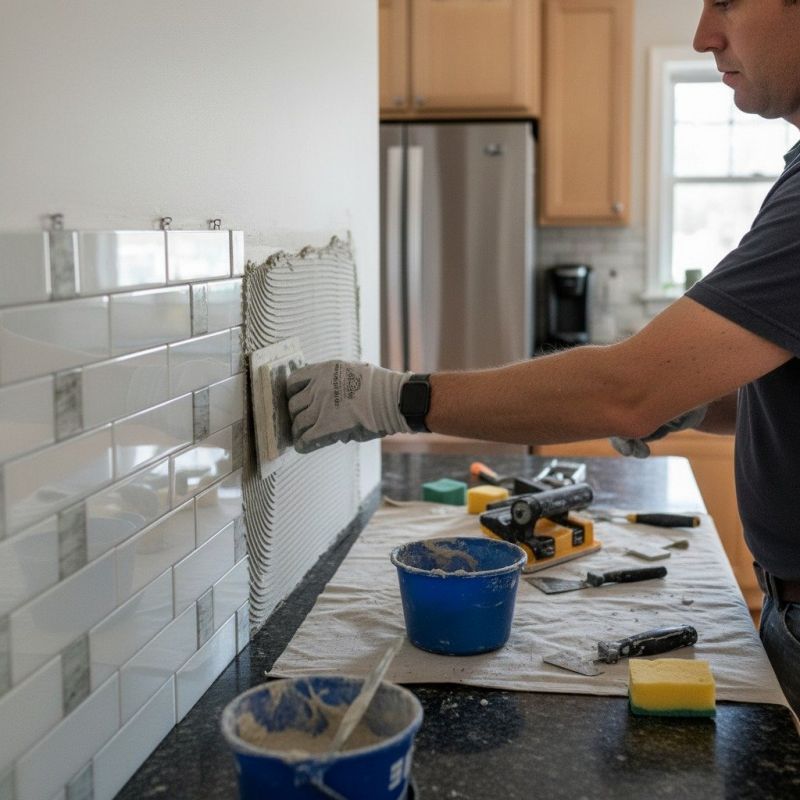 Subway Tile Installation detail