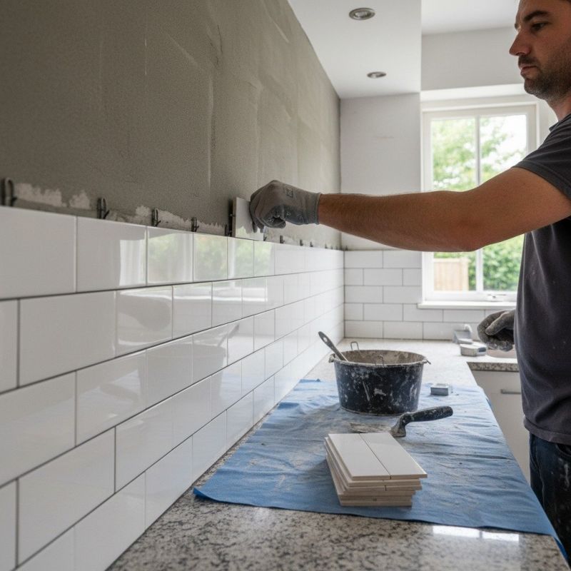 Subway Tile Installation detail