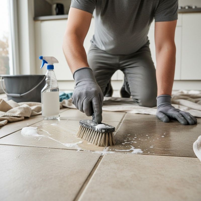 Tile Grout Cleaning detail